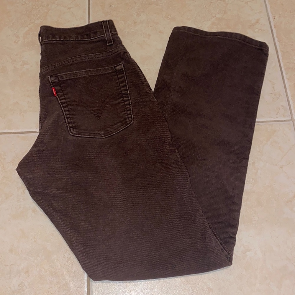 Levi's Women's Boot Cut Corduroy Pants in Dark Brown